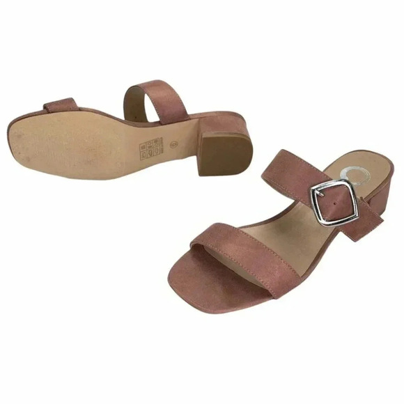 Journee Collection Santana Blush Microsuede Fabric Sandals Size 6M - Picture 9 of 11